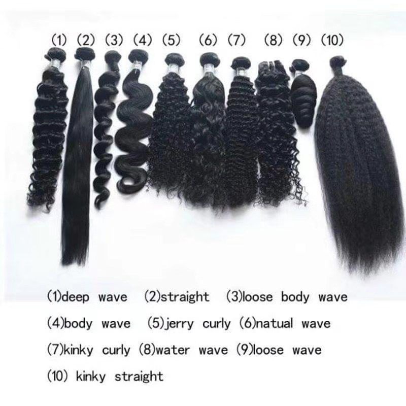 Hair Textures Guide - 10 different styles from deep wave to kinky straight