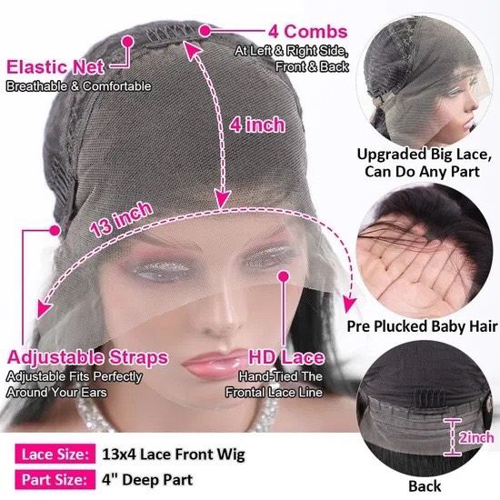 13x4 Lace Front Wig Guide